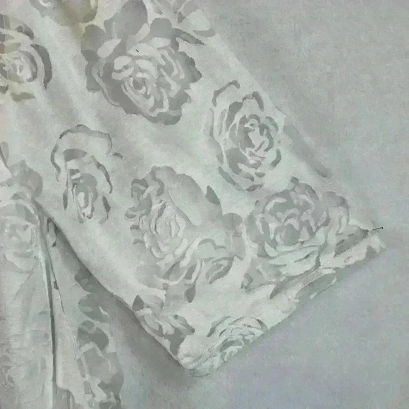 Zanzea Women’s Dress Plus Size 5X White Burnout Maxi Partially Lined - Picture 6 of 8